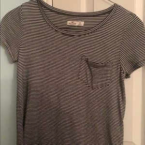 basic black striped T-shirt.